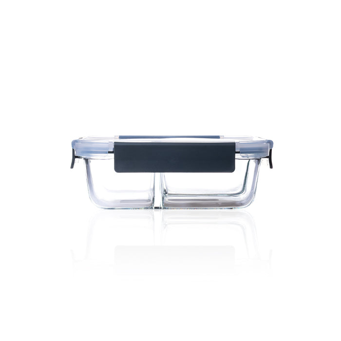 Consol Glass Madrid 3 Division Rectangular Storage Container 910ml