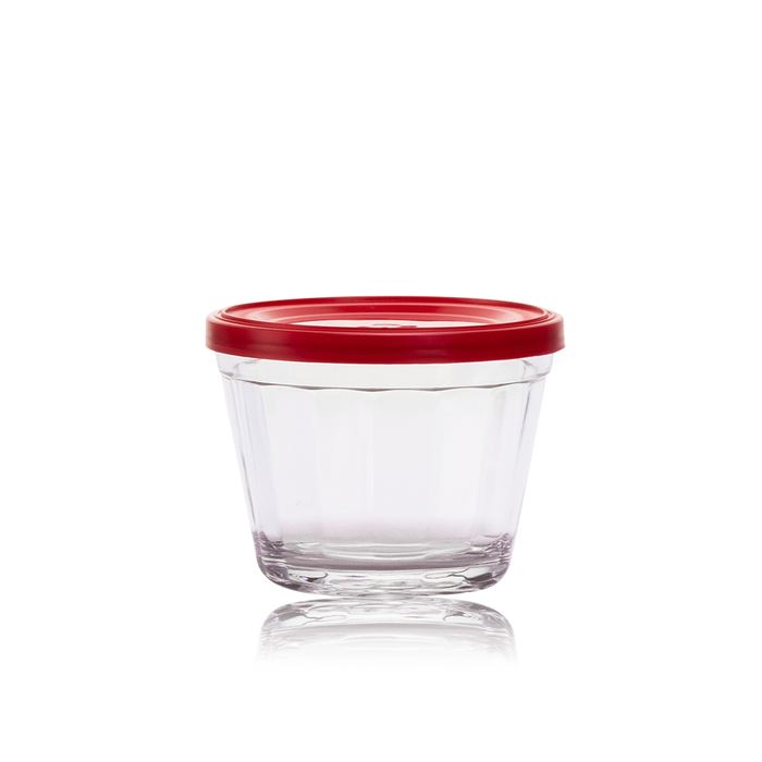 Americano Medium Bowl 350ml with Red Lid