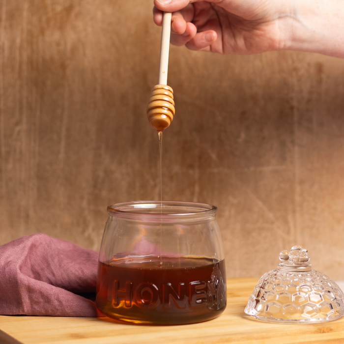 Honey Dispenser 590ml with Lid 3 Piece