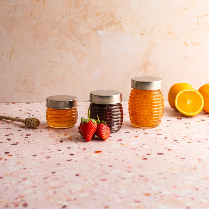 Beehive Jar 125ml with Silver Lid