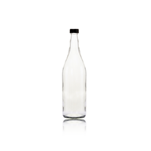 Load image into Gallery viewer, Consol Glass Starlight Bottle 1000ml (1L) with Black Lid
