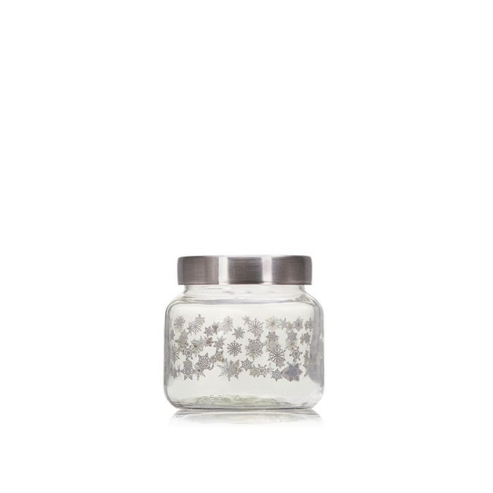 Consol Glass Snowflake Jar 500ml