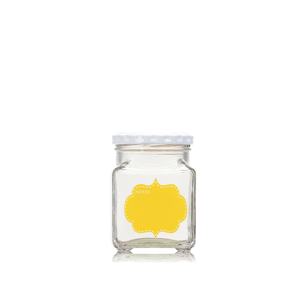 Consol My Jar 260ml Square Yellow Note