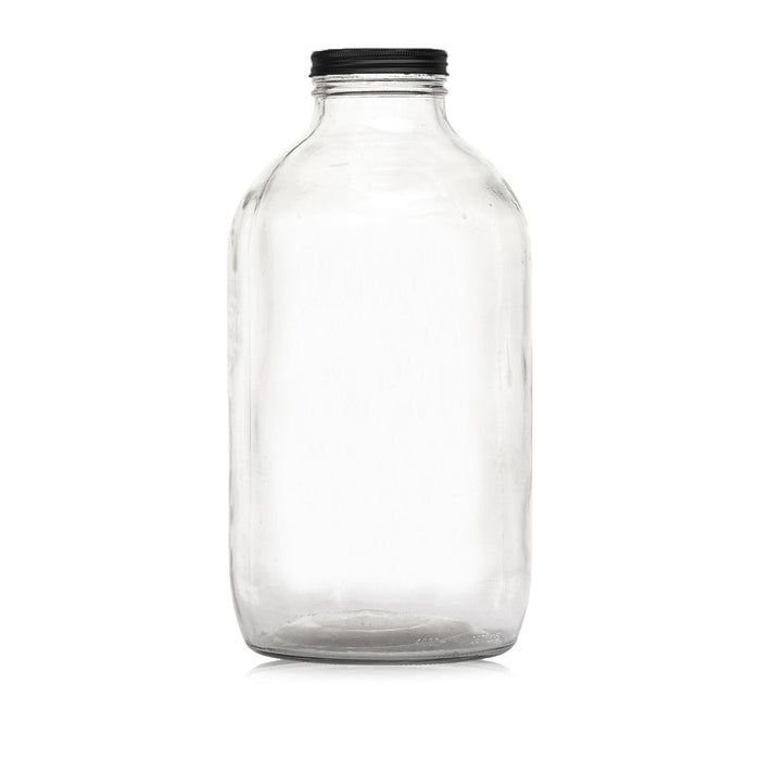 Consol Glass Catering Jar 4000ml (4L) with Black lid