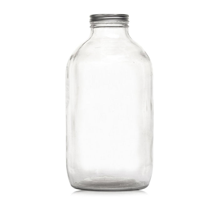 Consol Glass Catering Jar 4000ml (4L) with Silver lid