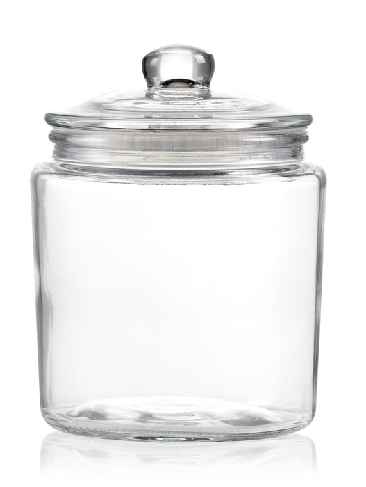 Jar Small 1000ml (1L) With Glass Lid and Plastic Seal