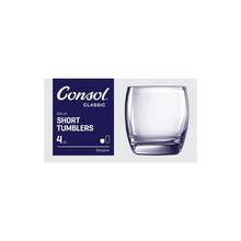 Load image into Gallery viewer, Consol Glass Glasgow Whisky Tumbler 330ml 4 Pack
