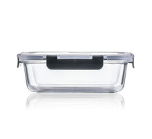 Load image into Gallery viewer, Consol Glass Madrid Rectangular Storage Container 1000ml (1L) With Clip On Vent Lid
