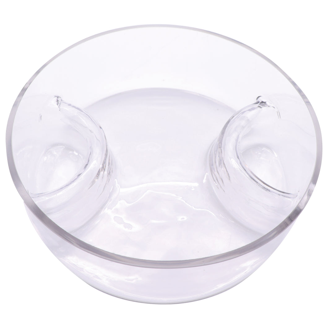 Consol Glass Genoa Serving Bowl ( 3 Sections )