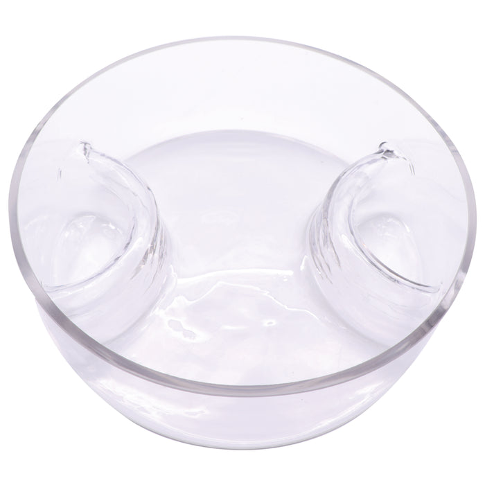 Consol Glass Genoa Serving Bowl ( 3 Sections )