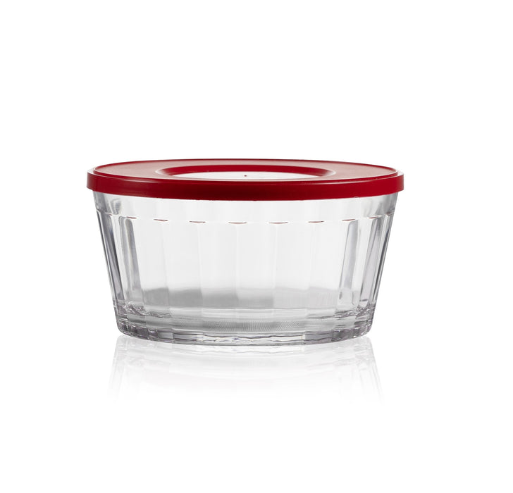 Americano Large bowl 600ml With Red Lid