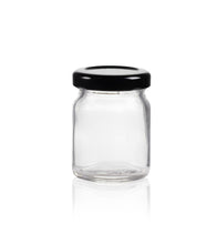 Load image into Gallery viewer, Cilindrico Jar 60ml With Black Lid

