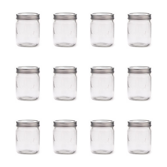 Consol Glass Preserve Jar 500ml with Ring & Dome (12 Carton Pack)