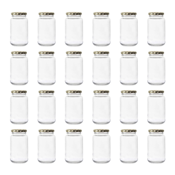 Consol Glass Sheer Jar 125ml with Gold lid (24 Carton Pack)
