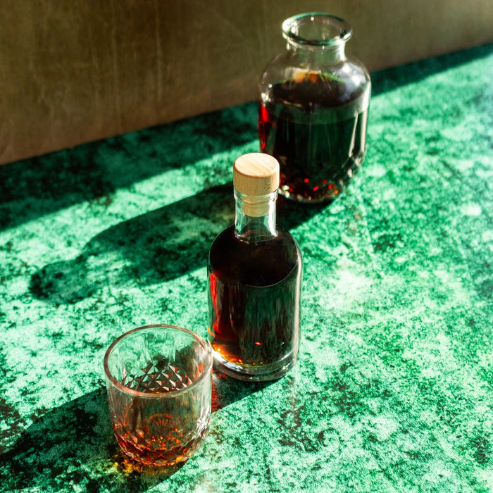 Nocturn Glass Bottle 200ml with wooden Barstopper