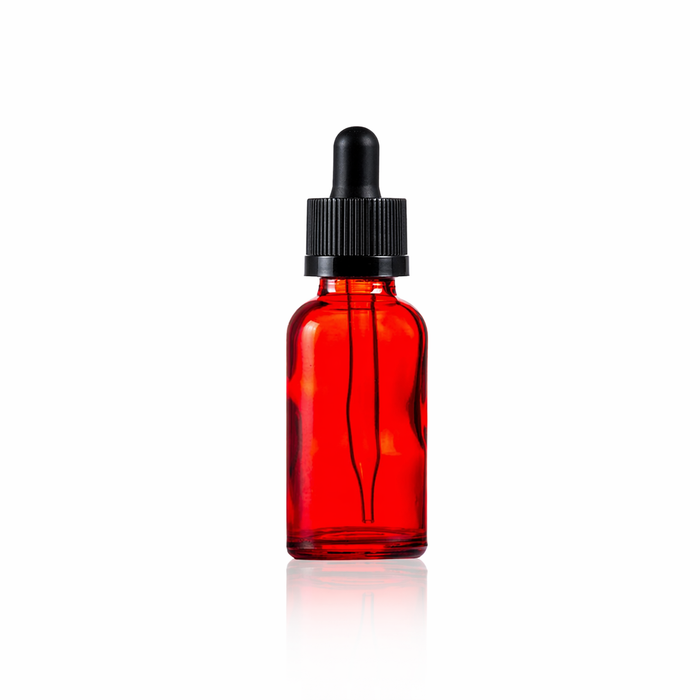 Red Dropper Bottle 30ml with Lid