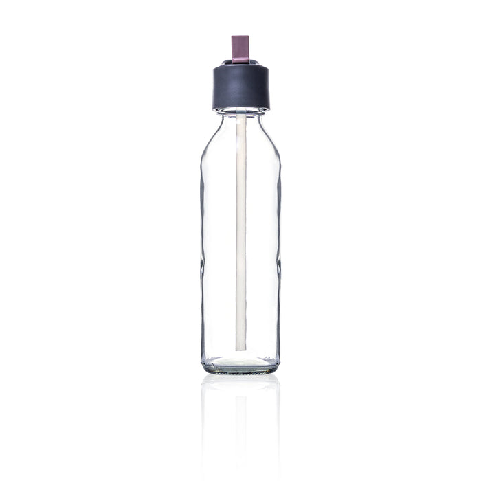 Consol Glass Sleek with Straw Lid 500ml