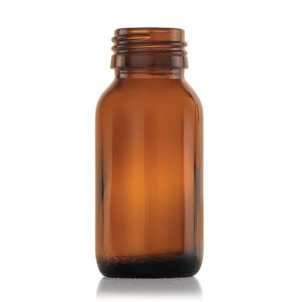 Consol Glass Medical Bottle 50ml Amber without lid (144 Carton Pack)