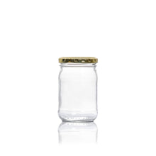 Load image into Gallery viewer, Consol Glass Farrago Jar 250ml with Gold lid (24 Carton Pack)
