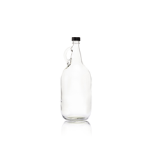 Load image into Gallery viewer, Consol Glass Kangaroo Bottle 2000ml with Black Lid
