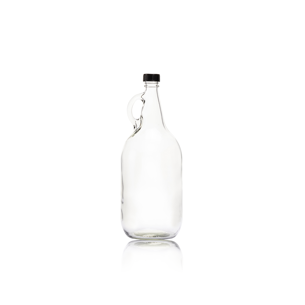 Consol Glass Kangaroo Bottle 2000ml with Black Lid