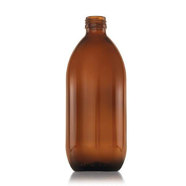 Consol Glass Generic Bottle 500ml Amber without lid (48 Carton Pack)