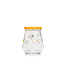Load image into Gallery viewer, Consol Glass Daisy Jar 375ml with Yellow Lid
