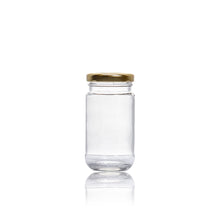 Load image into Gallery viewer, Consol Glass Sheer Jar 125ml with Gold lid (24 Carton Pack)
