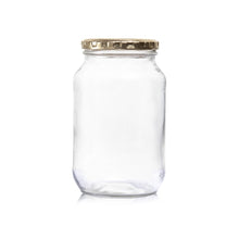 Load image into Gallery viewer, Consol Glass Catering Jar 1000ml (1L) with Gold lid (12 Carton Pack)
