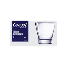 Load image into Gallery viewer, Consol Glass Seville Whiskey Tumbler 350ml 4 Pack
