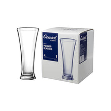Load image into Gallery viewer, Consol Glass Berlin Pilsner Glass 320ml 4 Pack
