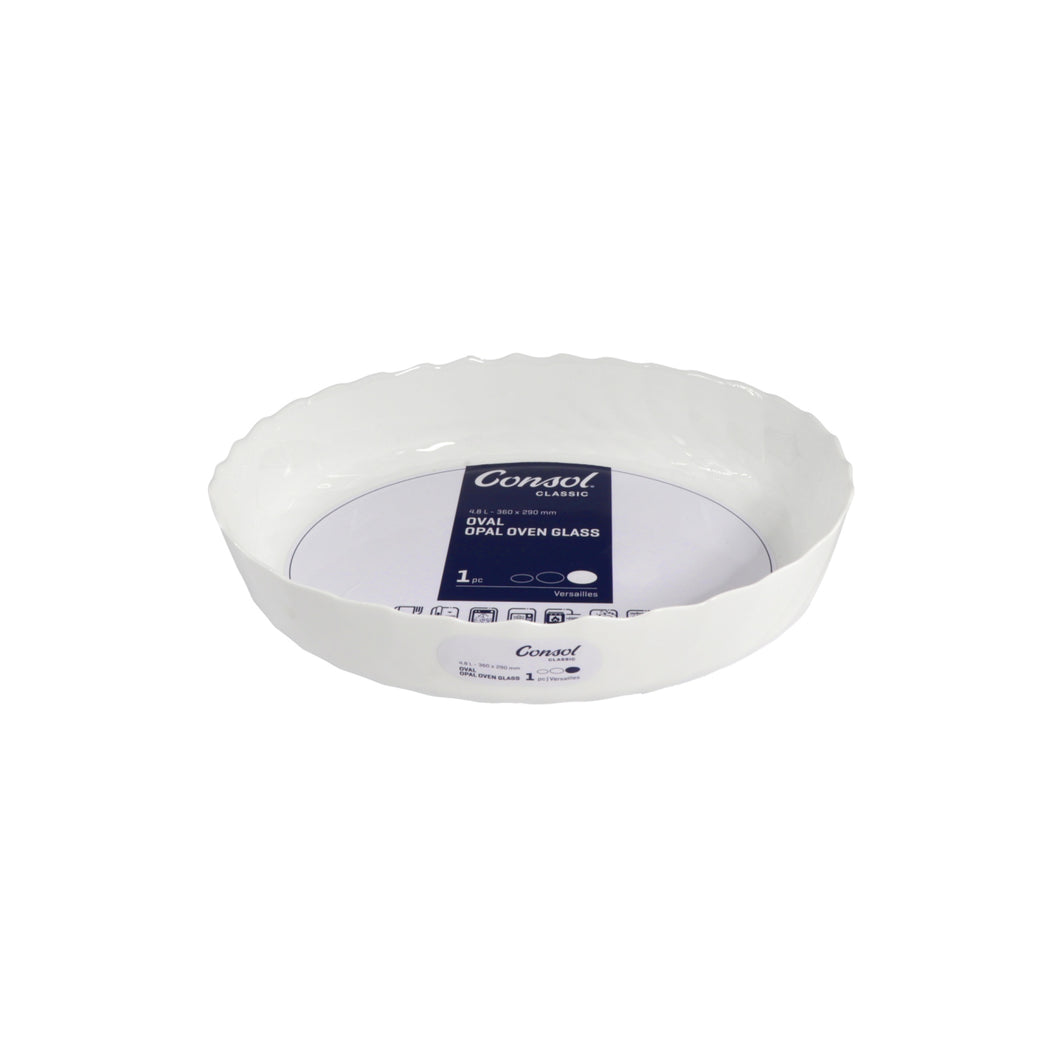 Consol Glass Versailles Oval Oven Dish 4800ml (4.8L)