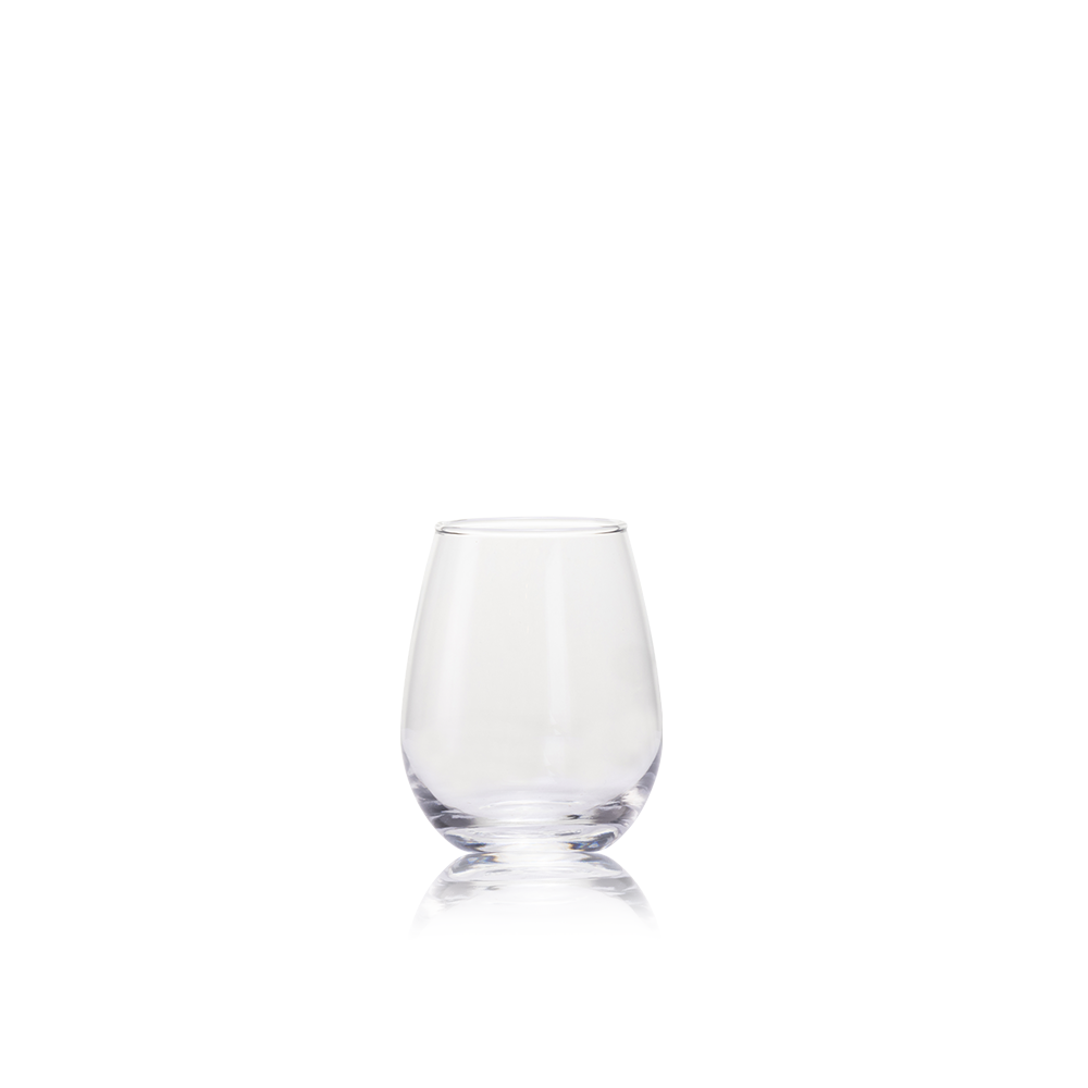 Consol Glass Bordeaux Stemless Wine Glass 350ml (4 Pack)