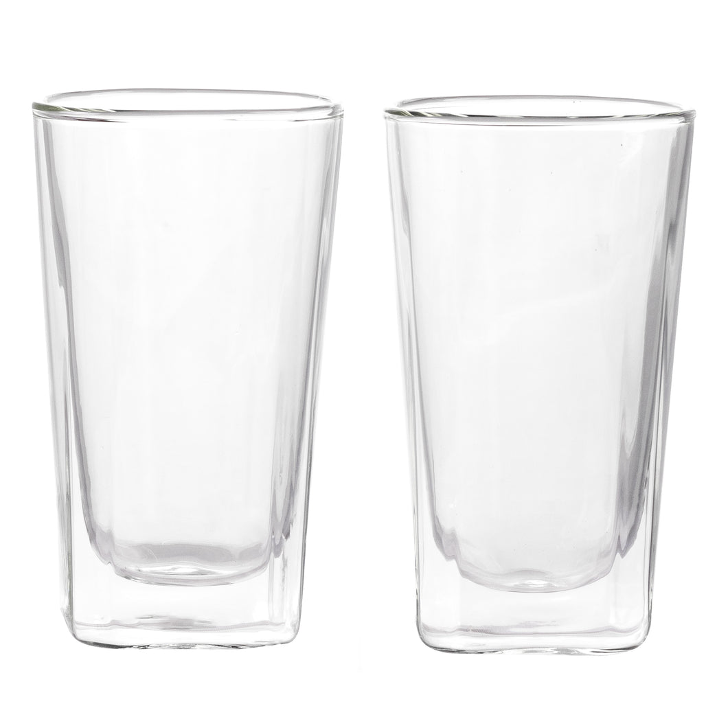 Consol Roma Double Wall Square Tumbler 380ml 2 Pack