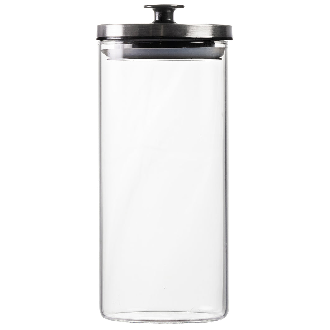 Round Canister & Black Lid 1300ml (1.3L)