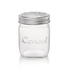 Load image into Gallery viewer, Consol Glass Jar 500ml Small Stainless Steel Grater
