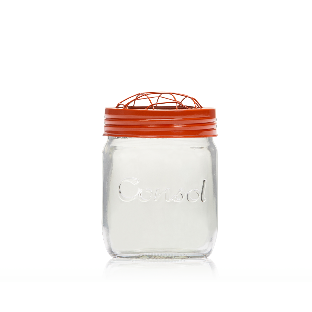 Consol Glass Preserve Jar 500ml with Terracotta Mesh Lid
