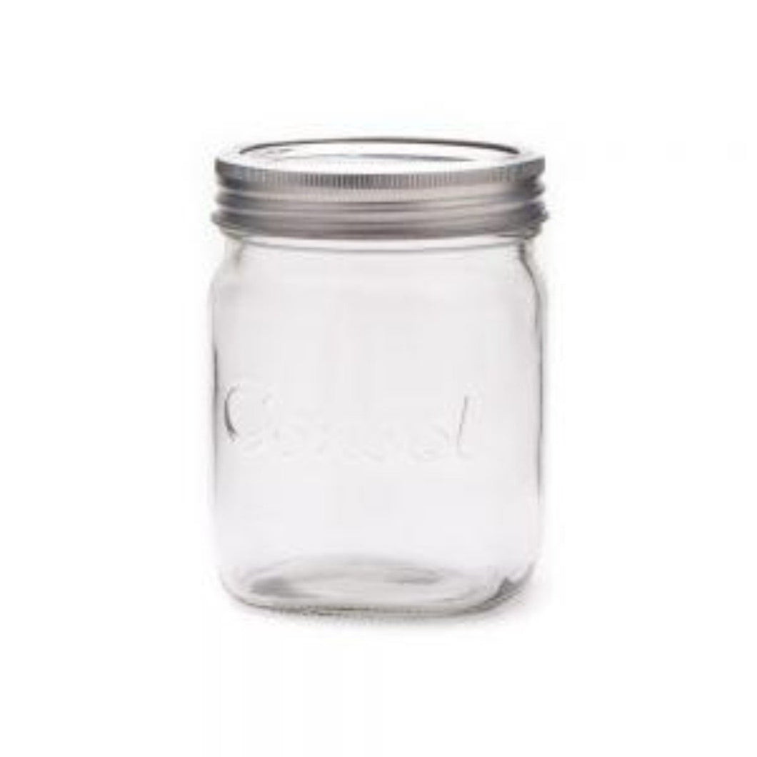 Consol Glass Preserve Jar 500ml with Ring & Dome