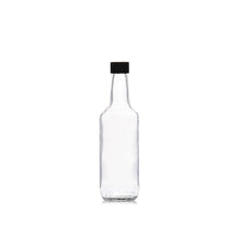 Load image into Gallery viewer, Consol Glass Sauce Bottle 250ml Utility with Black lid (24 Carton Pack)
