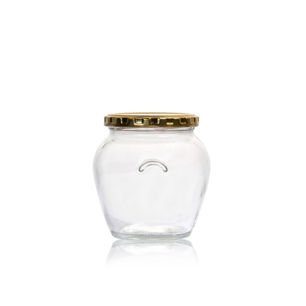 Orcio Glass Jar 314ml with Gold lid