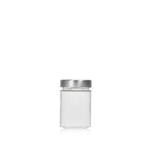 Load image into Gallery viewer, Vaso Ergo Glass Jar 314ml with Silver Lid
