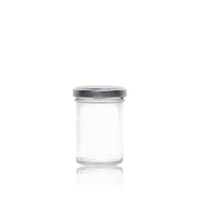 Load image into Gallery viewer, Vaso Bonta Glass Jar 106ml with Silver lid
