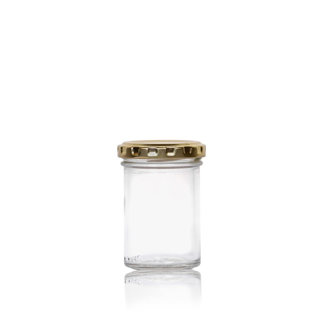 Vaso Bonta Glass Jar 106ml with Gold lid