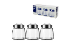 Load image into Gallery viewer, Consol Glass Soho Canister 3 Piece Set
